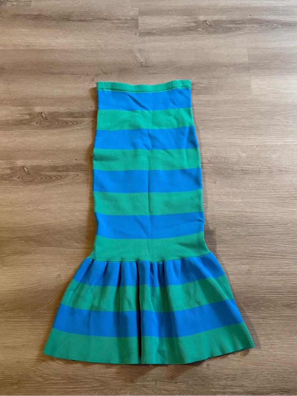 Forever 21 Blue and Green Striped Skirt